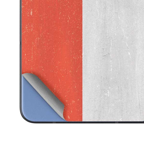 Czech Republic Flag Distressed Galaxy Z Fold5 5G Skin